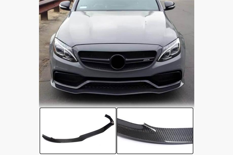 Mercedes C-class W205 2014–2021 Dodatek sprednjega odbijača Lip V2 (za SD C63 AMG 2015-2019, karbon) Fotografija 1
