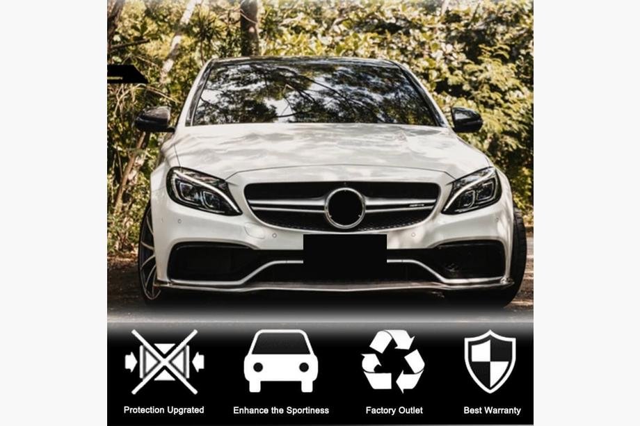 Mercedes C-class W205 2014–2021 Dodatek sprednjega odbijača Lip V2 (za SD C63 AMG 2015-2019, karbon) Fotografija 3