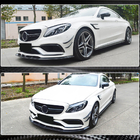 Mercedes C-class W205 2014–2021 Karbon dodatek prednjega odbijača Lip V3 (za SD C63 AMG 2015-2019, karbon) fotografija 5
