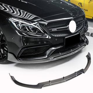 Lip spojler za prednji odbijač V4 (za SD C63 AMG 2015-2019, karbon) fotografija 1