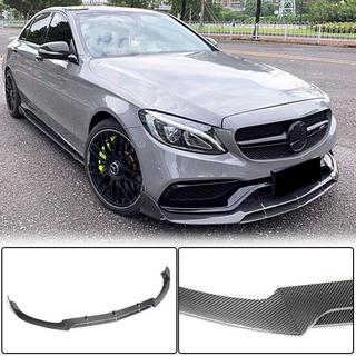 Lip spojler za prednji odbijač V4 (za SD C63 AMG 2015-2019, karbon) fotografija 2