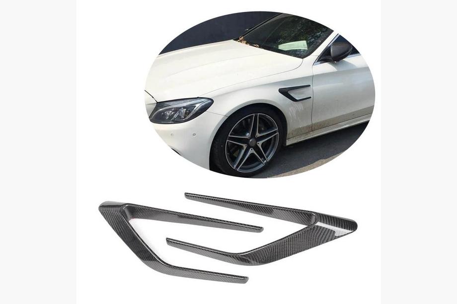 Mercedes C-class W205 2014–2021 Karbon obrobe prednjih blatnikov (za SD C63 AMG 2015-2019, Carbon) Image