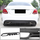 Mercedes C-class W205 2014–2021 Difuzor zadnjega odbijača (za SD C43/C63 AMG 2015-2019, karbon) fotografija 1