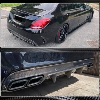 Difuzor zadnjega odbijača (za SD C43/C63 AMG 2015-2019, karbon) fotografija 4
