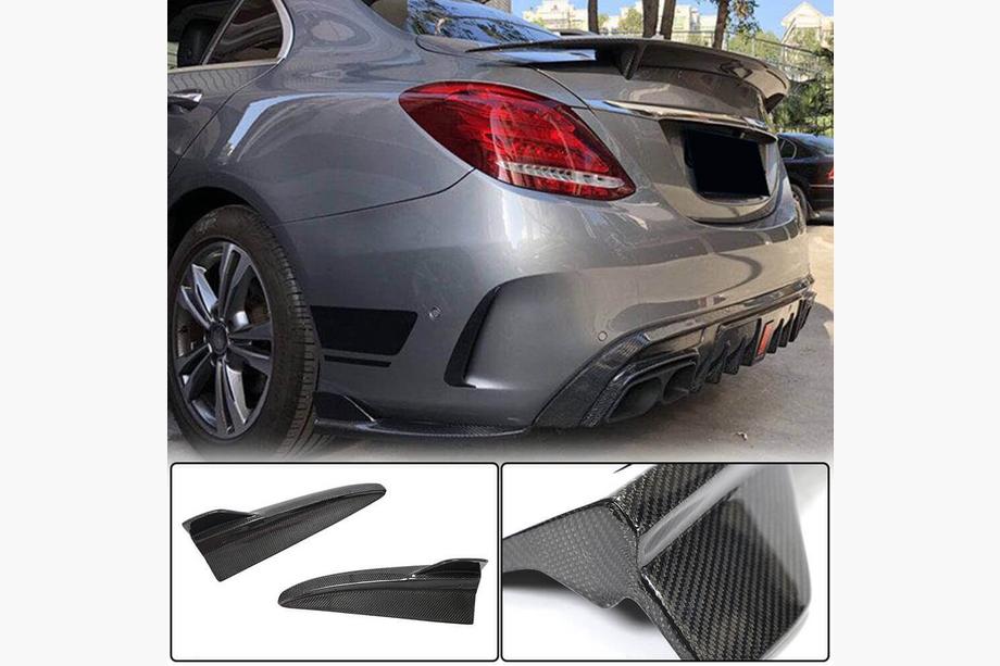 Mercedes C-class W205 2014–2021 Nastavki zadnjega odbijača Flap (za SD C43/C63 AMG 2015-2019, karbon) Image