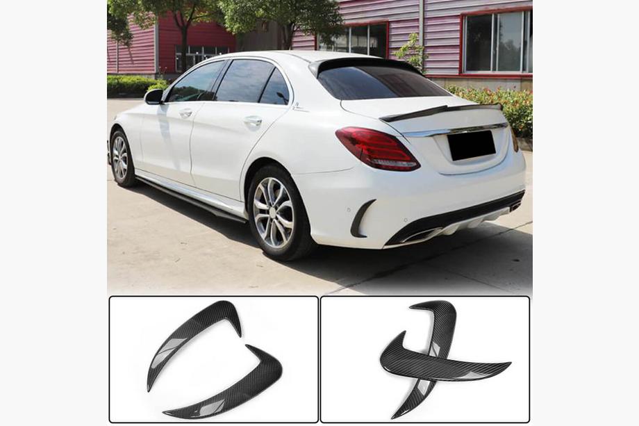 Mercedes C-class W205 2014–2021 Obloge zadnjega odbijača (za SD C43/C63 AMG 2015-2019, karbon) Image