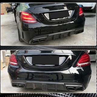 Difuzor zadnjega odbijača V3 (za SD C43/C63 AMG 2015-2019, karbon) fotografija 3
