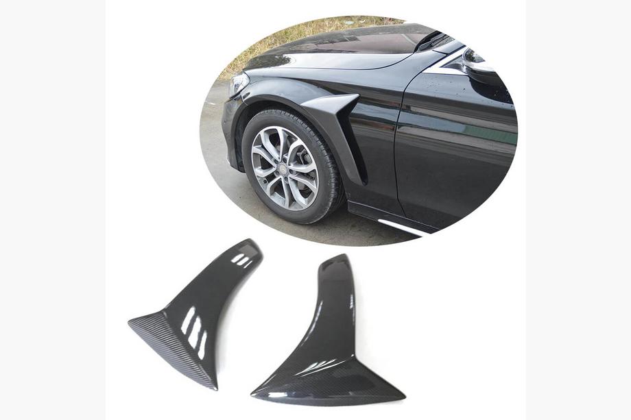 Mercedes C-class W205 2014–2021 Karbonne obloge sprednjih blatnikov (za SD AMG-Line 2015-2019, Carbon) Image