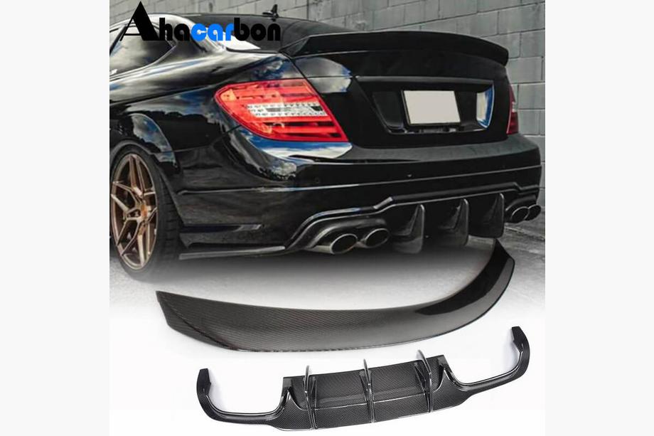 Mercedes razred C W204 2007–2015 Spojler z difuzorjem zadnjega odbijača (za C63 AMG 2012-2014, karbon) Image