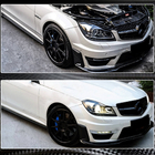 Mercedes razred C W204 2007–2015 Lipi sprednjega odbijača (za AMG 2012-2014, karbon) fotografija 3