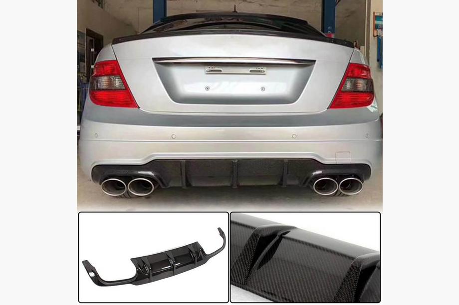 Mercedes razred C W204 2007–2015 Difuzor zadnjega odbijača V1 (za AMG SD/Coupe 2012-2014, karbon) Image