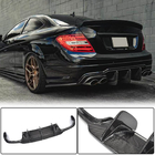 Mercedes razred C W204 2007–2015 Difuzor zadnjega odbijača V2 (za AMG SD/Coupe 2012-2014, karbon) fotografija 1
