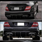 Mercedes razred C W204 2007–2015 Difuzor zadnjega odbijača V2 (za AMG SD/Coupe 2012-2014, karbon) fotografija 4