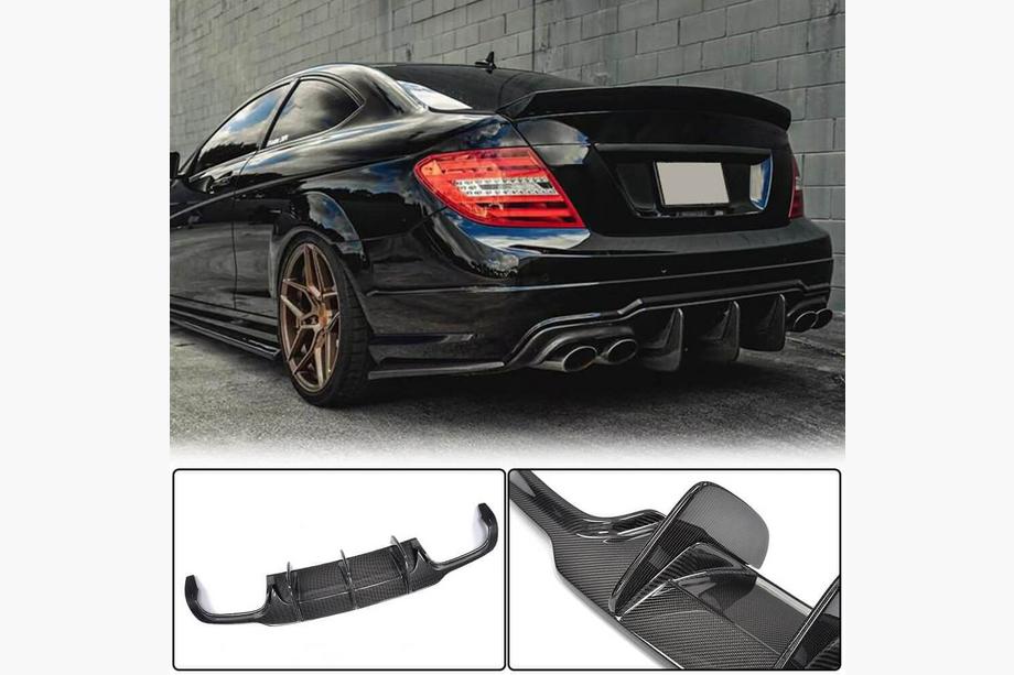 Mercedes razred C W204 2007–2015 Difuzor zadnjega odbijača V2 (za AMG SD/Coupe 2012-2014, karbon) Image