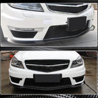 Mercedes razred C W204 2007–2015 Sprednja lip dodatka odbijača Lip V3 (za AMG 2012-2014, karbon) fotografija 4