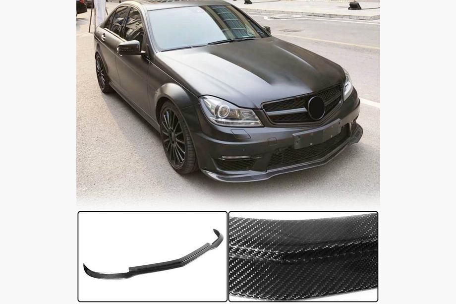 Mercedes razred C W204 2007–2015 Sprednja lip dodatka odbijača Lip V3 (za AMG 2012-2014, karbon) Image