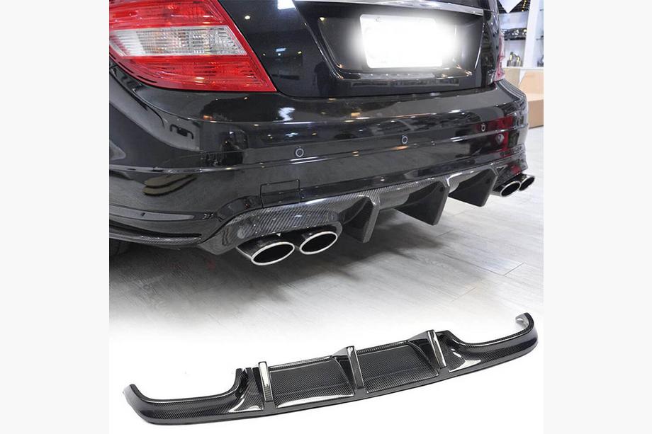 Mercedes razred C W204 2007–2015 Difuzor zadnjega odbijača V2 (za AMG SD 2008-2011, karbon) Image