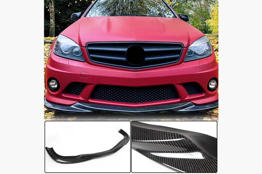 Mercedes razred C W204 2007–2015 Sprednji lip odbijača Lip V3 (za AMG 2008-2011, karbon) Image