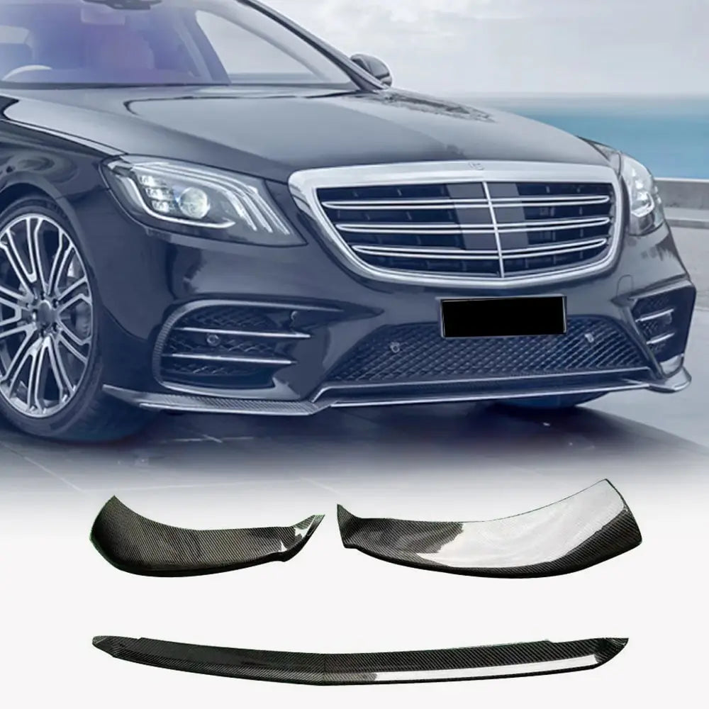 Karbonski lip dodatek za sprednji odbijač (za AMG-Line 2018-2022) fotografija 1