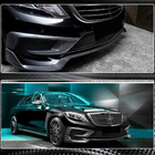 Mercedes S-class W222 2013–2022 Lip za sprednji odbijač (za S63 AMG 2014-2017, karbon) fotografija 3