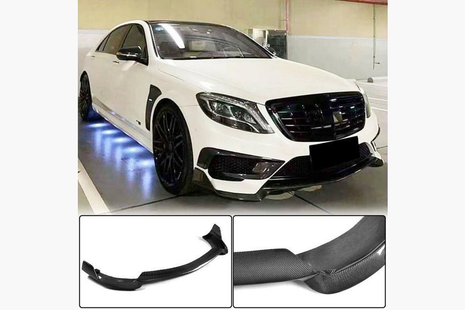 Mercedes S-class W222 2013–2022 Lip za sprednji odbijač (za S63 AMG 2014-2017, karbon) Image