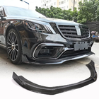 Mercedes S-class W222 2013–2022 Lip za sprednji odbijač (za S63/S65 AMG 2018-2022, karbon) fotografija 1