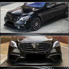 Mercedes S-class W222 2013–2022 Lip za sprednji odbijač (za S63/S65 AMG 2018-2022, karbon) fotografija 5