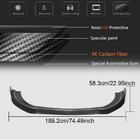 Mercedes S-class W222 2013–2022 Lip za sprednji odbijač (za S63/S65 AMG 2018-2022, karbon) fotografija 6