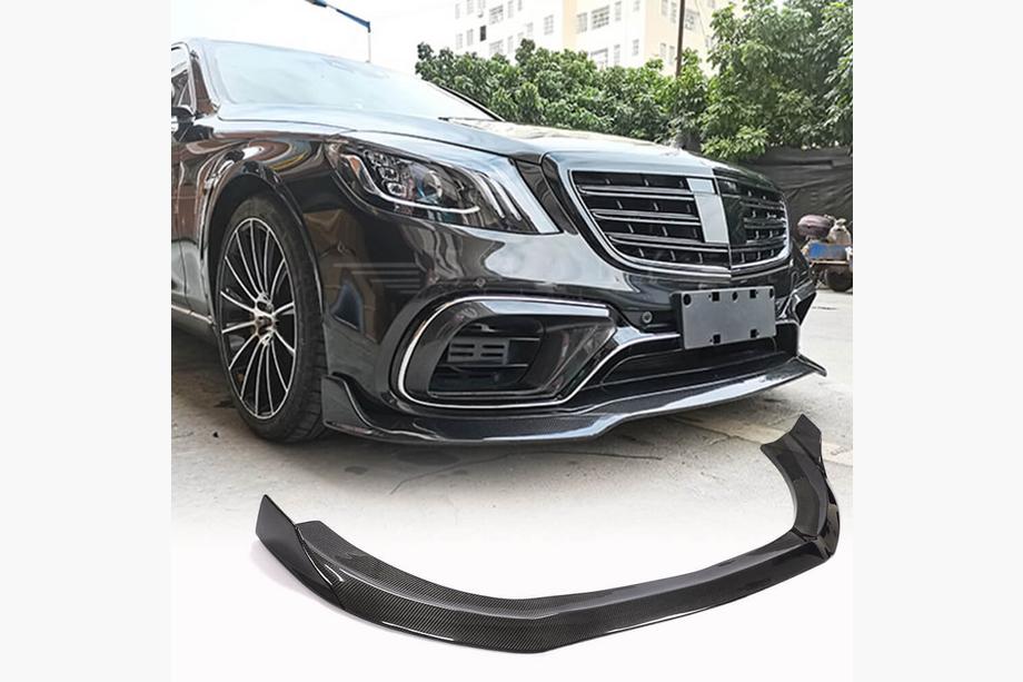 Mercedes S-class W222 2013–2022 Lip za sprednji odbijač (za S63/S65 AMG 2018-2022, karbon) Image
