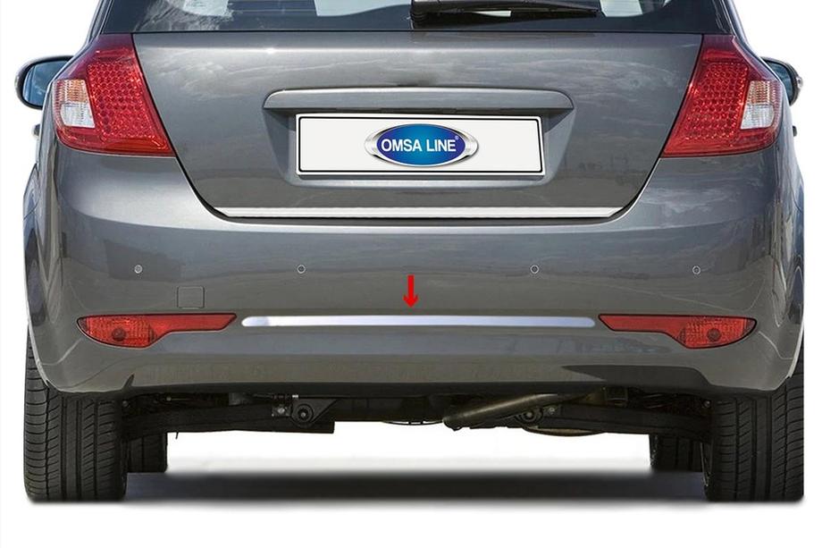 Kia Ceed 2007–2012 Obloga konca zadnjega odbijača OmsaLine (2009-2012, HB, nerjaveče jeklo) Image