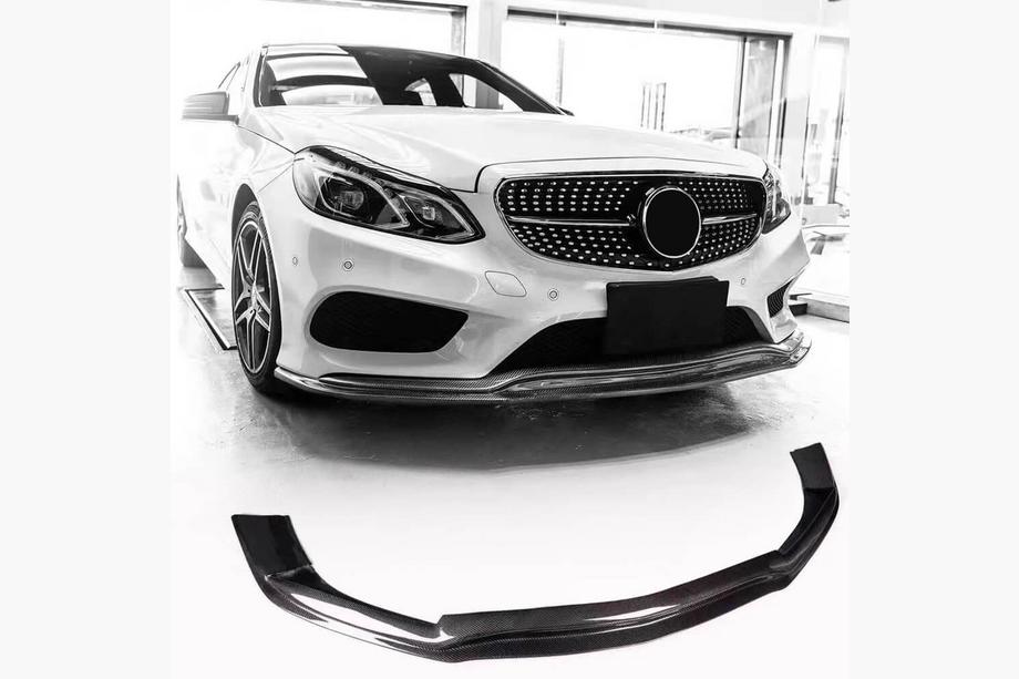 Mercedes E-class W212 2009–2016 Karbon dodatek (lip) za sprednji odbijač Lip V1 (za AMG-Line 2013-2016) Image