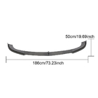 Mercedes E-class W212 2009–2016 Ustnica sprednjega odbijača Lip V2 (za AMG-Line 2013-2016, karbon) fotografija 6