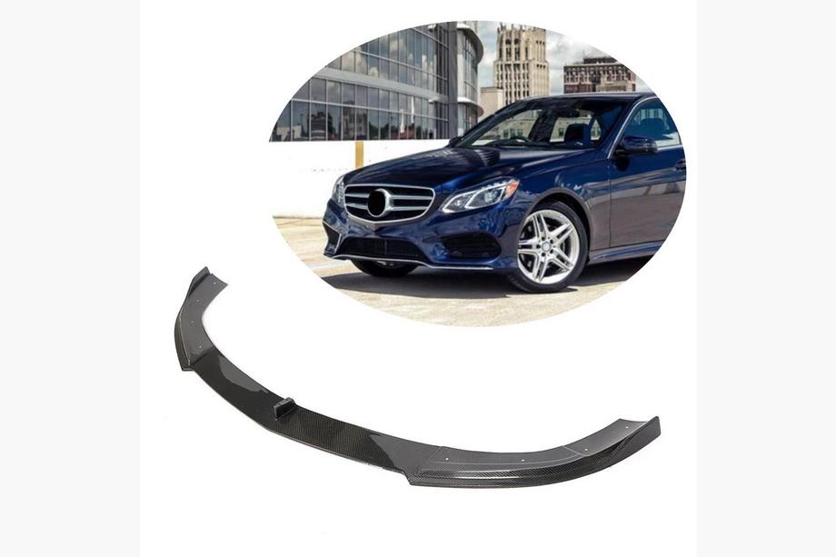 Mercedes E-class W212 2009–2016 Ustnica sprednjega odbijača Lip V2 (za AMG-Line 2013-2016, karbon) Image