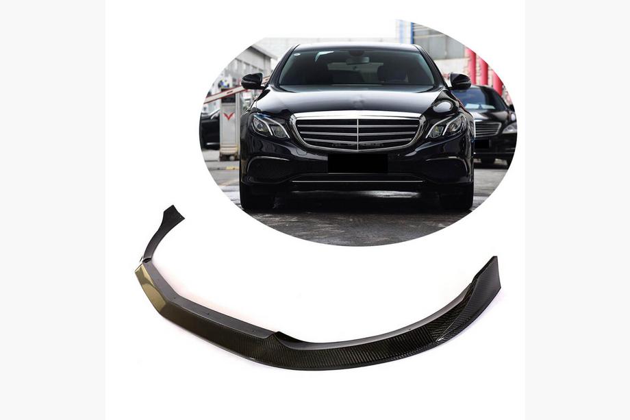 Mercedes Razred E W213 2016–2023 Lip dodatek za sprednji odbijač (za Base 2016-2019, karbon) Image