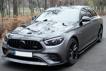 Mercedes Razred E W213 2016–2023 Sprednji lip spojler odbijača (za AMG-Line 2020-2023, karbon) fotografija 3