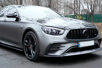 Mercedes Razred E W213 2016–2023 Sprednji lip spojler odbijača (za AMG-Line 2020-2023, karbon) fotografija 2