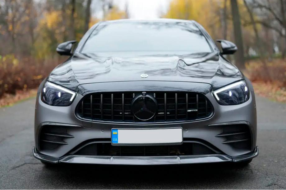 Mercedes Razred E W213 2016–2023 Sprednji lip spojler odbijača (za AMG-Line 2020-2023, karbon) Image