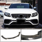 Mercedes Razred E W213 2016–2023 Lip za sprednji odbijač Lip V1 (za E63 AMG 2016-2019, karbon) fotografija 1
