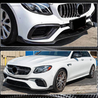 Mercedes Razred E W213 2016–2023 Lip za sprednji odbijač Lip V1 (za E63 AMG 2016-2019, karbon) fotografija 4