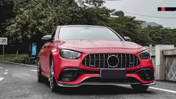 Mercedes Razred E W213 2016–2023 Lip nakladek za sprednji odbijač (za E63 AMG 2020-2023, karbon) fotografija 2