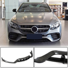 Mercedes Razred E W213 2016–2023 Lip za sprednji odbijač Lip V2 (za E63 AMG 2016-2019, karbon) fotografija 1
