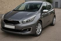 Kia Ceed 2012–2018 Kromirani pokrovi ogledal (2 kosa, nerjavno jeklo) fotografija 1