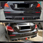 Mercedes Razred E W213 2016–2023 Difuzor zadnjega odbijača z izpušnimi zaključki V2 (za AMG/AMG-Line 2016-2019, karbon) fotografija 5