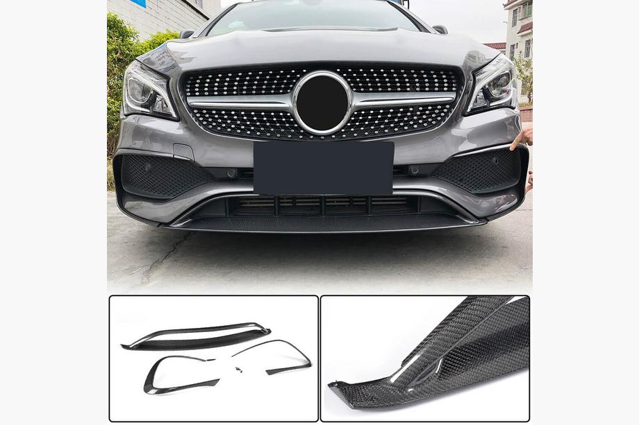 Mercedes CLA C117 2013–2019 Karbon dodatek sprednjega odbijača Lip (za AMG-Line SD 2017-2019, carbon) Image