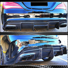Mercedes CLA C117 2013–2019 Difuzor zadnjega odbijača V1 (za AMG-Line / CLA45 AMG, karbon) fotografija 4