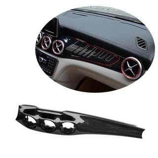 Okrasna obloga sredinske konzole (2013-2016, karbon) Mercedes CLA C117 2013–2019 fotografija 1