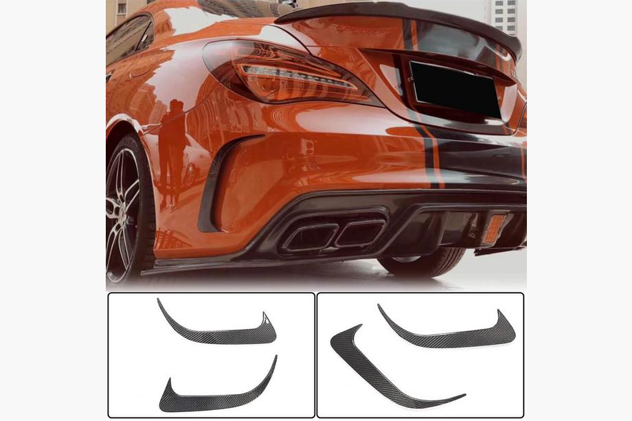 Mercedes CLA C117 2013–2019 Obloge zadnjega odbijača V1 (za AMG-Line / CLA45 AMG SD, karbon) Image