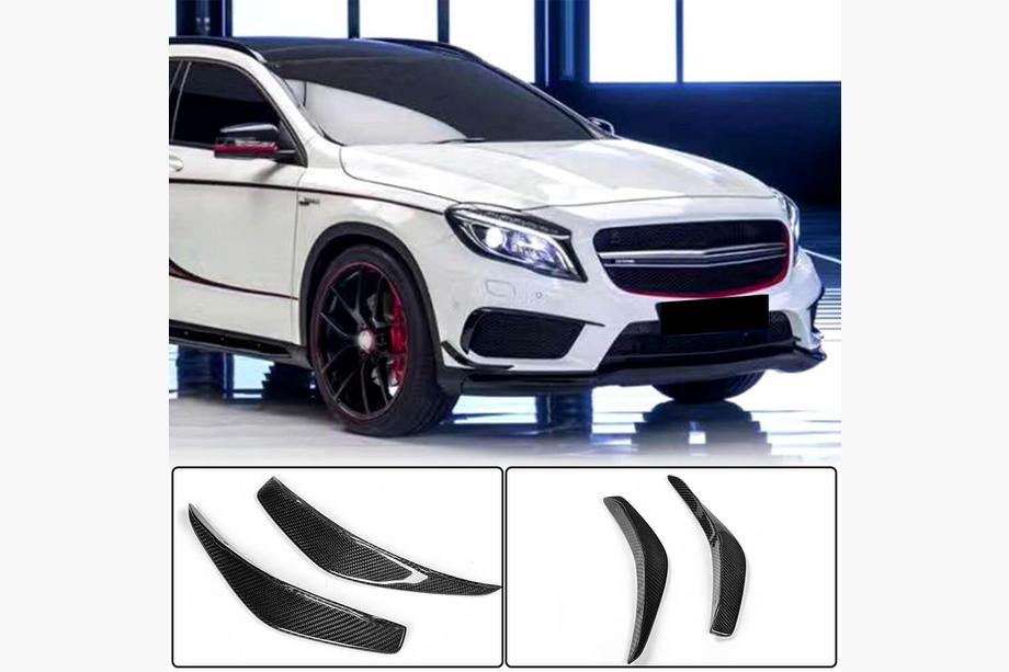 Mercedes CLA C117 2013–2019 Karbon dodatki za sprednji odbijač (za CLA45 AMG SD, Carbon) Image