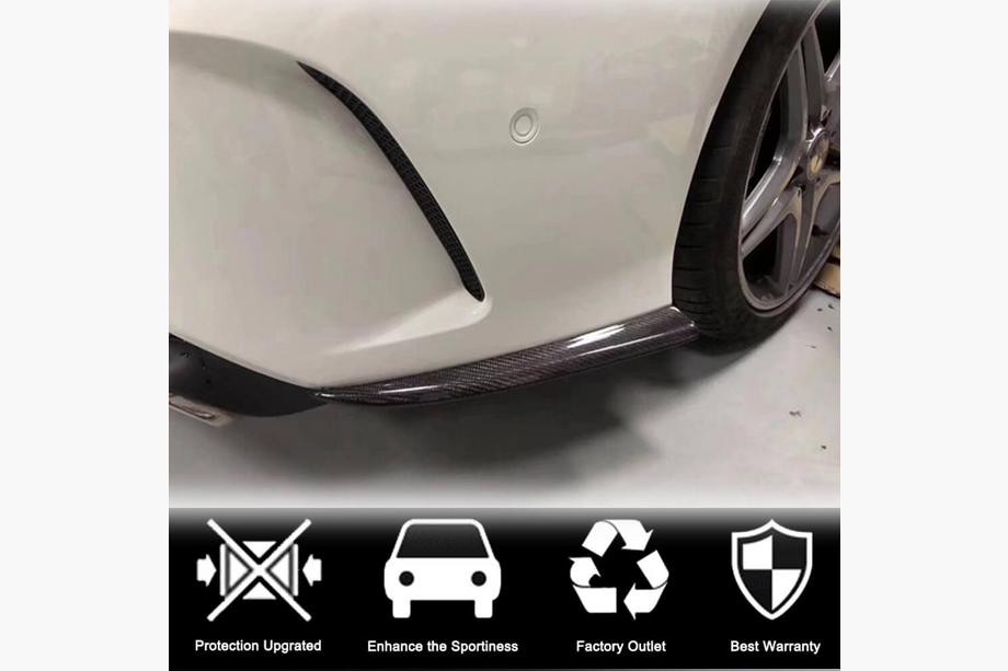 Mercedes CLA C117 2013–2019 Karbon dodatki za zadnji odbijač V2 (za AMG-Line / CLA45 AMG SD) Fotografija 3