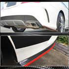 Mercedes CLA C117 2013–2019 Karbon dodatki za zadnji odbijač V3 (za AMG-Line / CLA45 AMG SD) fotografija 8